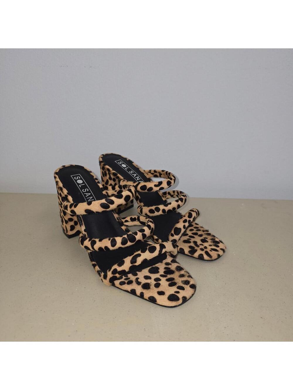 Sol Sana leopard print Judy mule designer from Australia